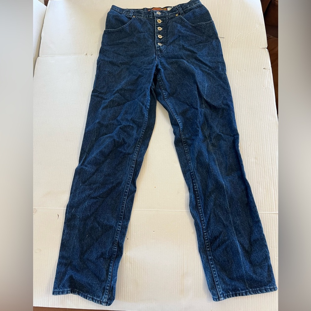 Vintage 5 Button Zipper Front Lawman Jeans high rise lawmans Size 13